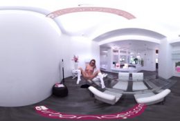 VR Bangers – [360° VR] Sexy Pristine Edge touching her Pussy while studying
