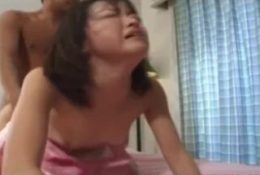 Cute Japanese teen gets Asian hairy pussy d