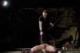 Tied up teen slave screaming in pain bondage and BDSM sex