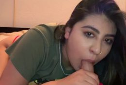 18 year old gives amazing blowjob to pay her rent.
