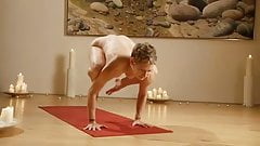 Full nude yoga