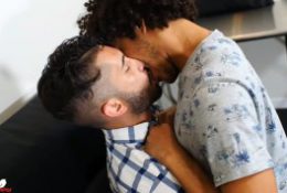 Jacob grabs his cock & shoves it slowly into Derek’s ass