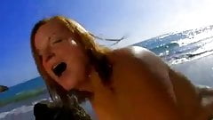 French BBW Gets Her Ass Pounded on the Beach
