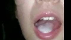 amateur japanese cum in mouth