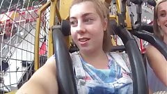 College Girl Orgasms On Rollercoaster