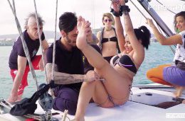 CrowdBondage – Hardcore BDSM Sex On A Yacht With Young Latina Babe