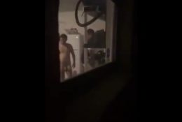 Mature men fucked his teenager neighbour while someone is recording