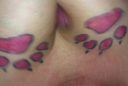 Titfuck with unexpected cumshot in eyes