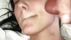 Shared Girlfriend Blowjob Double Facial