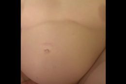 Pregnant wife part 3 (Cum on belly)